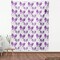 Ambesonne Butterfly Fabric by The Yard, Surreal Star Patterned Background with Polygonal Butterflies Modern, Decorative Fabric for Upholstery and Home Accents, 2 Yards, Blue Purple